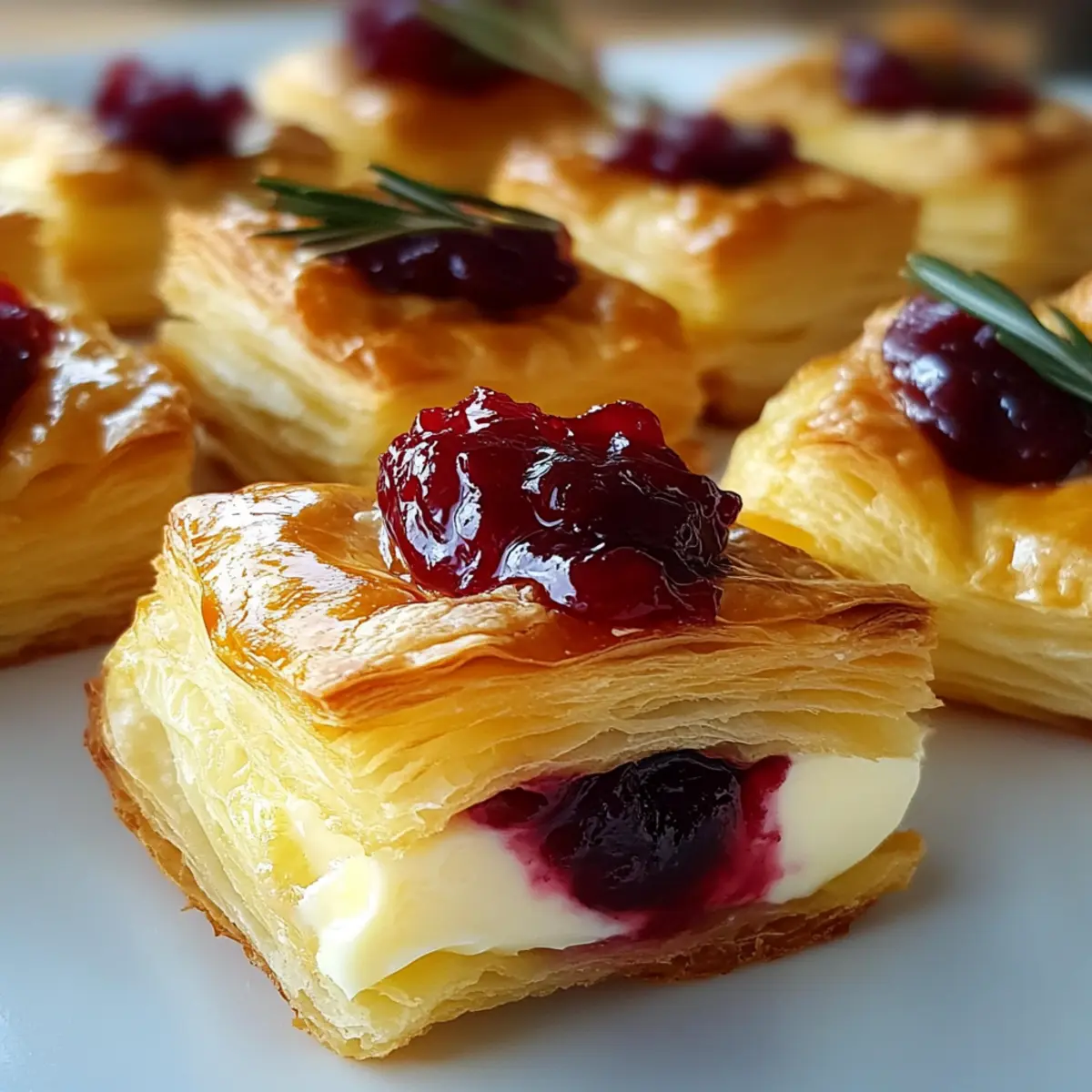 Blätterteighäppchen mit Camembert schnell und lecker