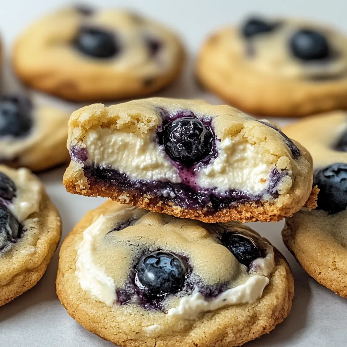 Blaubeer-Käsekuchen-Kekse für fruchtigen Genuss