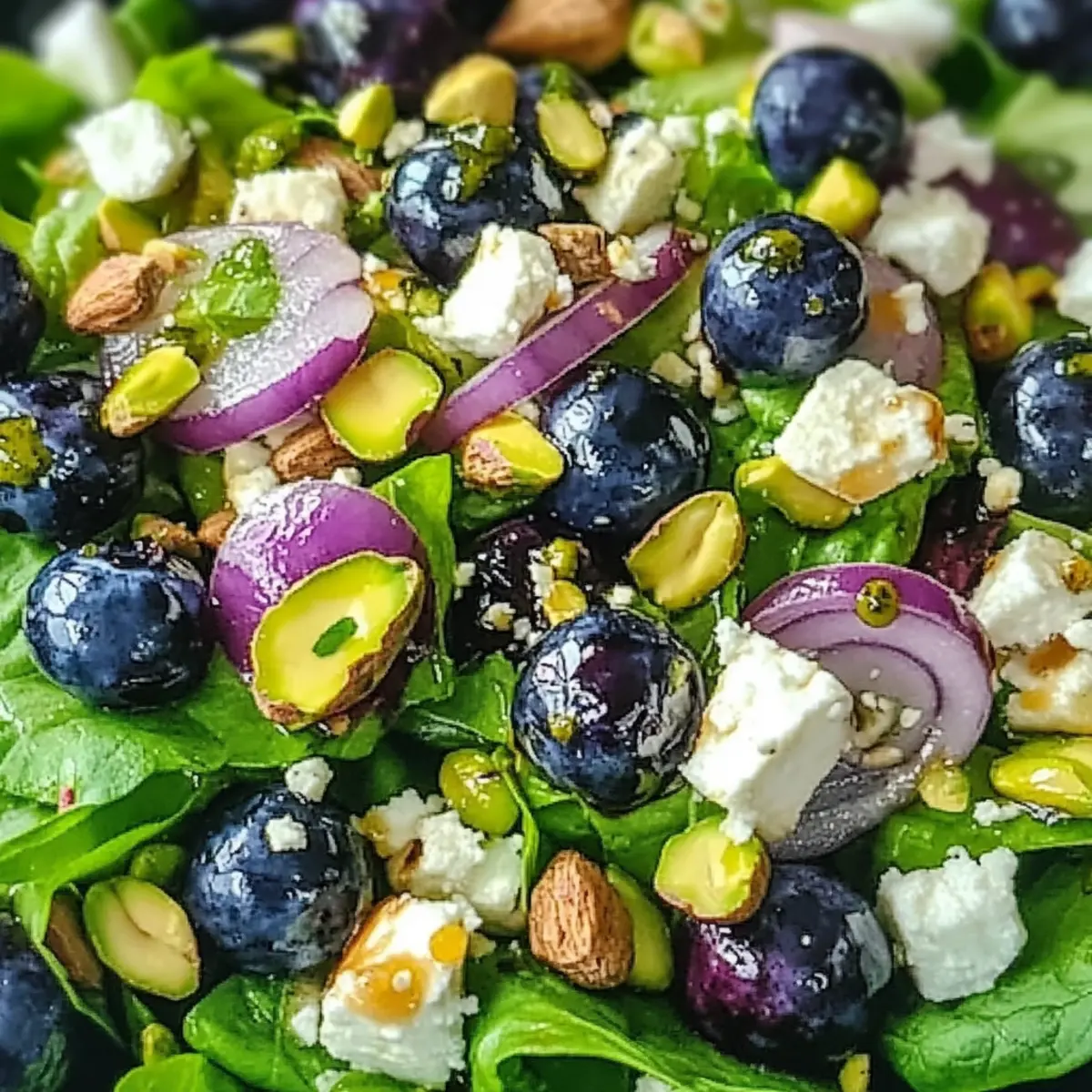 Blaubeer-Pistazien-Frühlingssalat ganz einfach zubereitet
