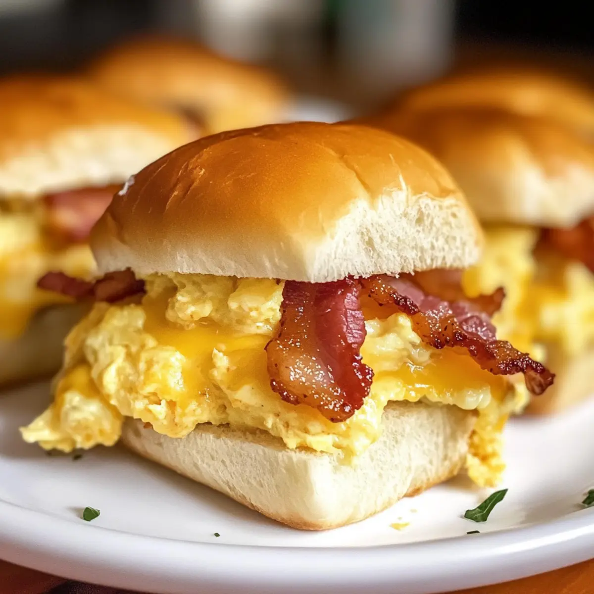 Crack Frühstücks-Slider für ein gemütliches Frühstück