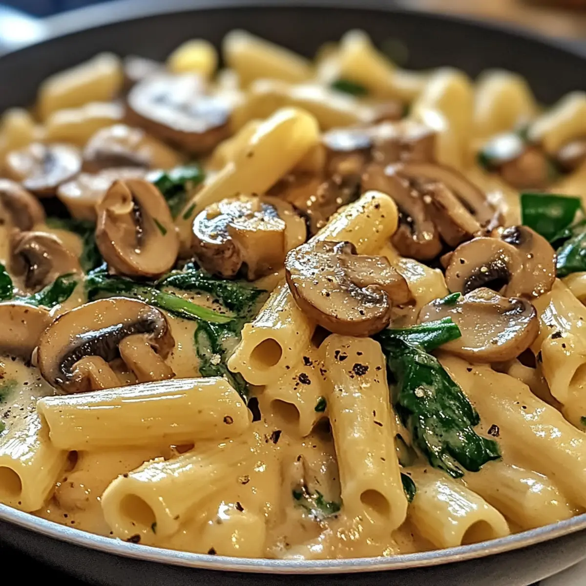 Cremige toskanische Pilz-Pasta-Pfanne in 30 Minuten