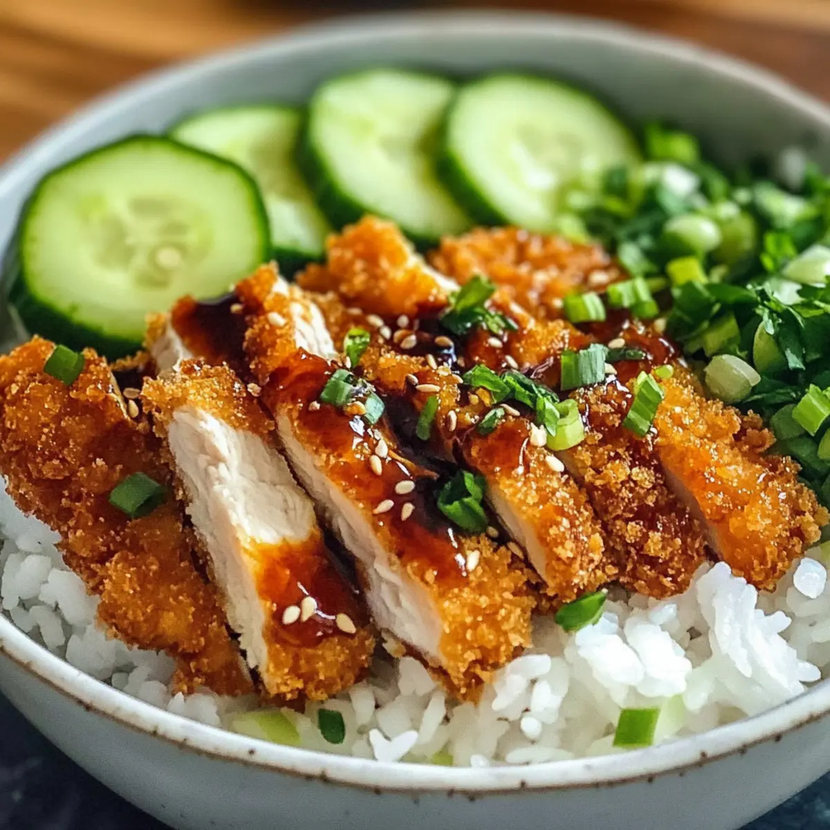 Knusprige Hähnchen Katsu Schalen für jeden Tag