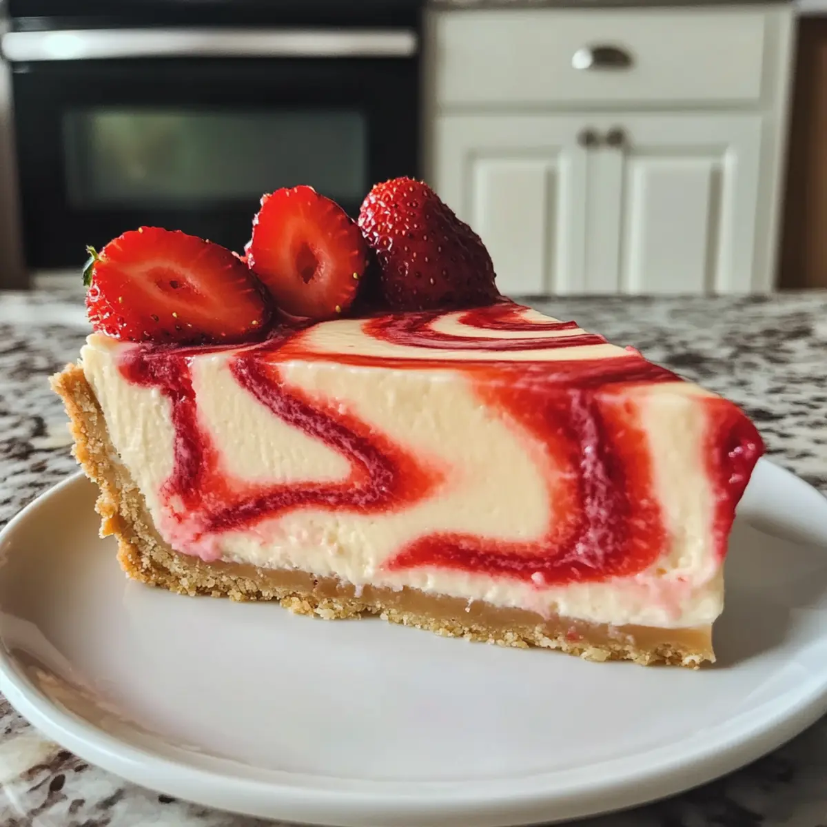 Erdbeerwirbel-Käsekuchen einfach selbst machen