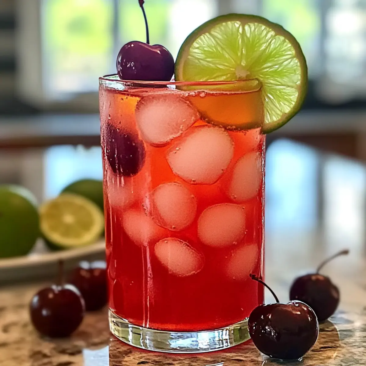 Erfrischende homemade Cherry Lemonade für den Sommer