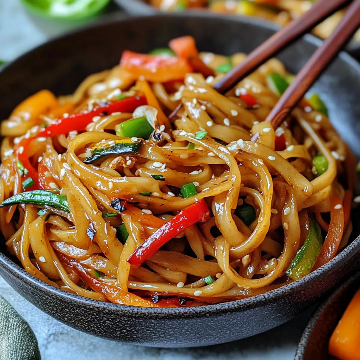 Fried Asian Noodles perfekt für jeden Abend