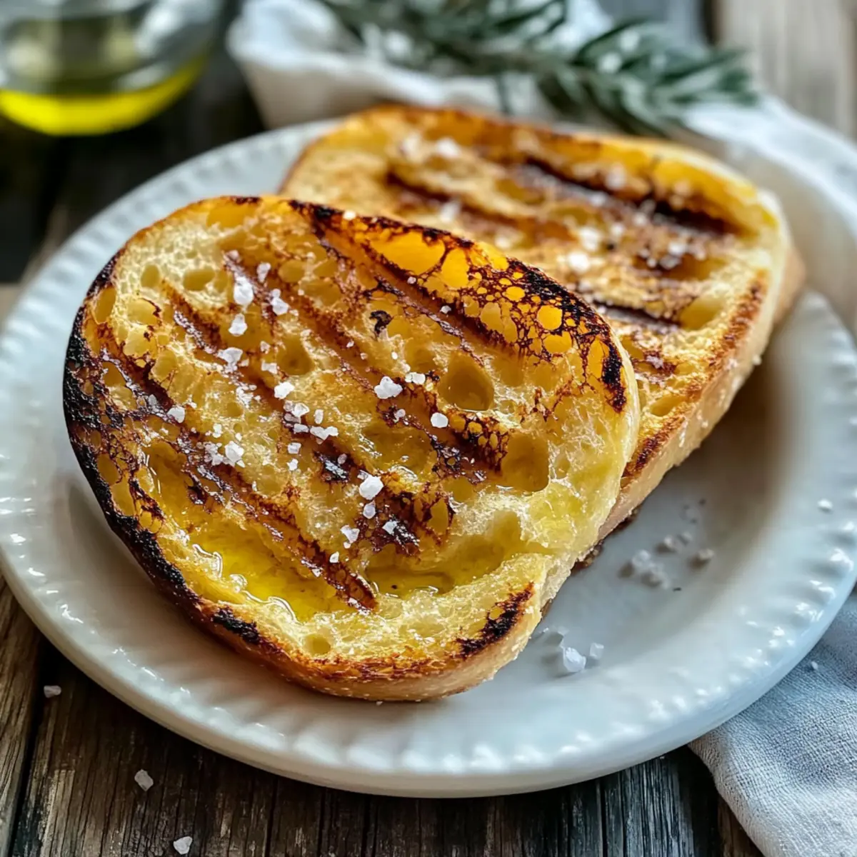 Grillbrot mit Olivenöl und Meersalz – Perfekt für BBQs