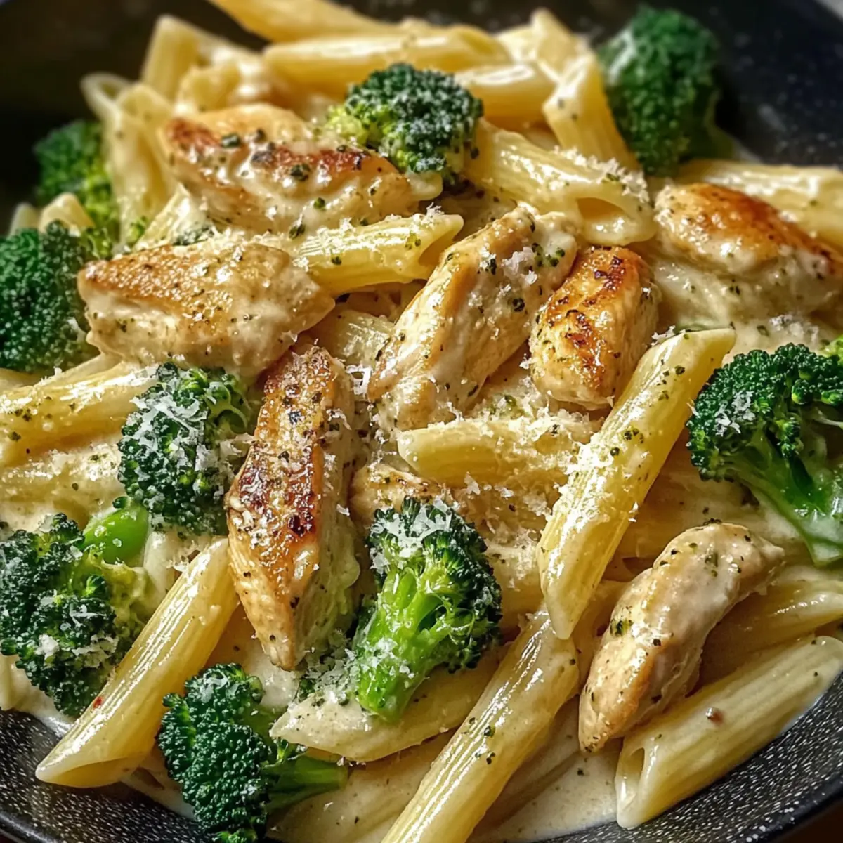 Hähnchen-Brokkoli-Pasta für schnelle Familienabende