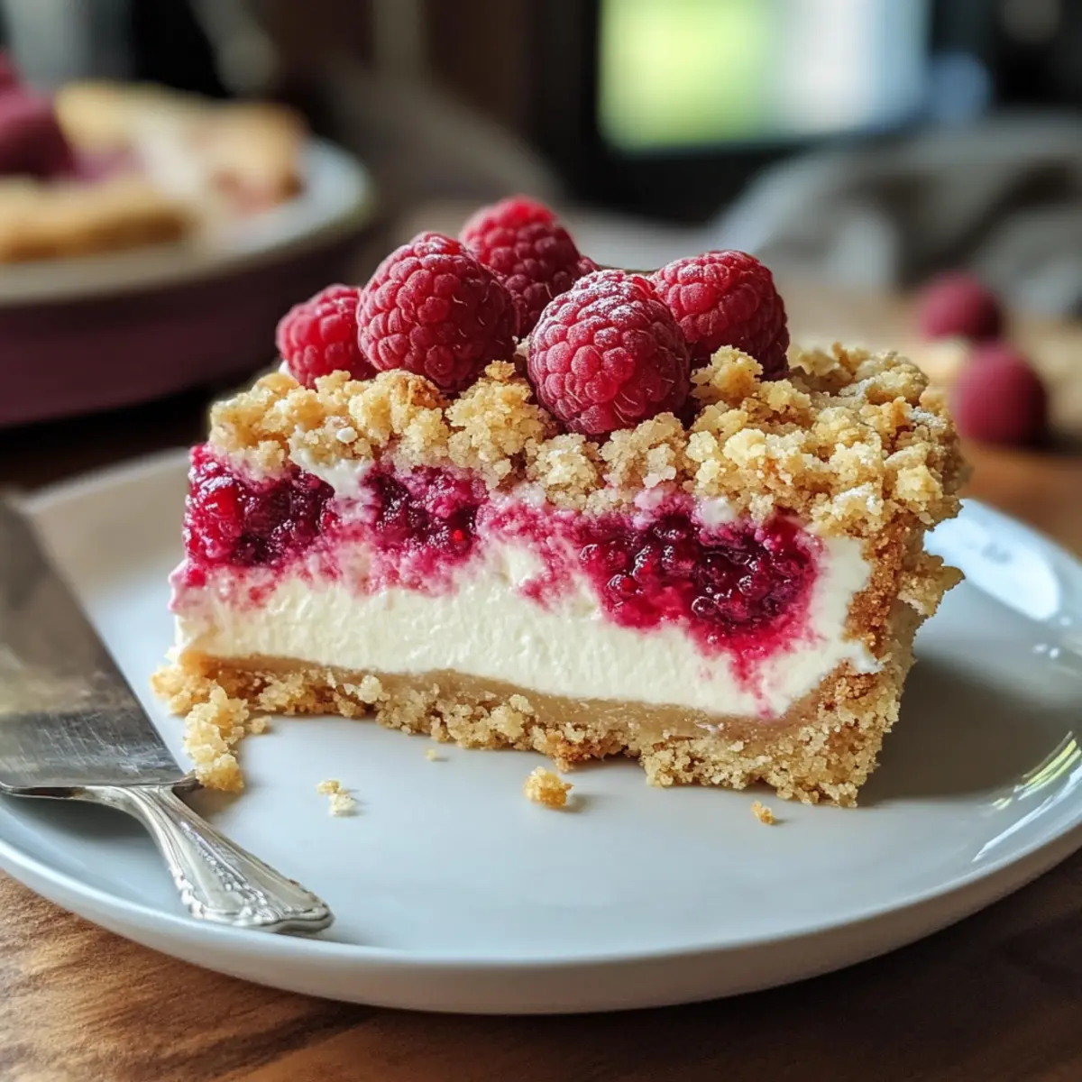 Himbeer-Streuselkuchen mit Joghurt-Cheesecake Genuss