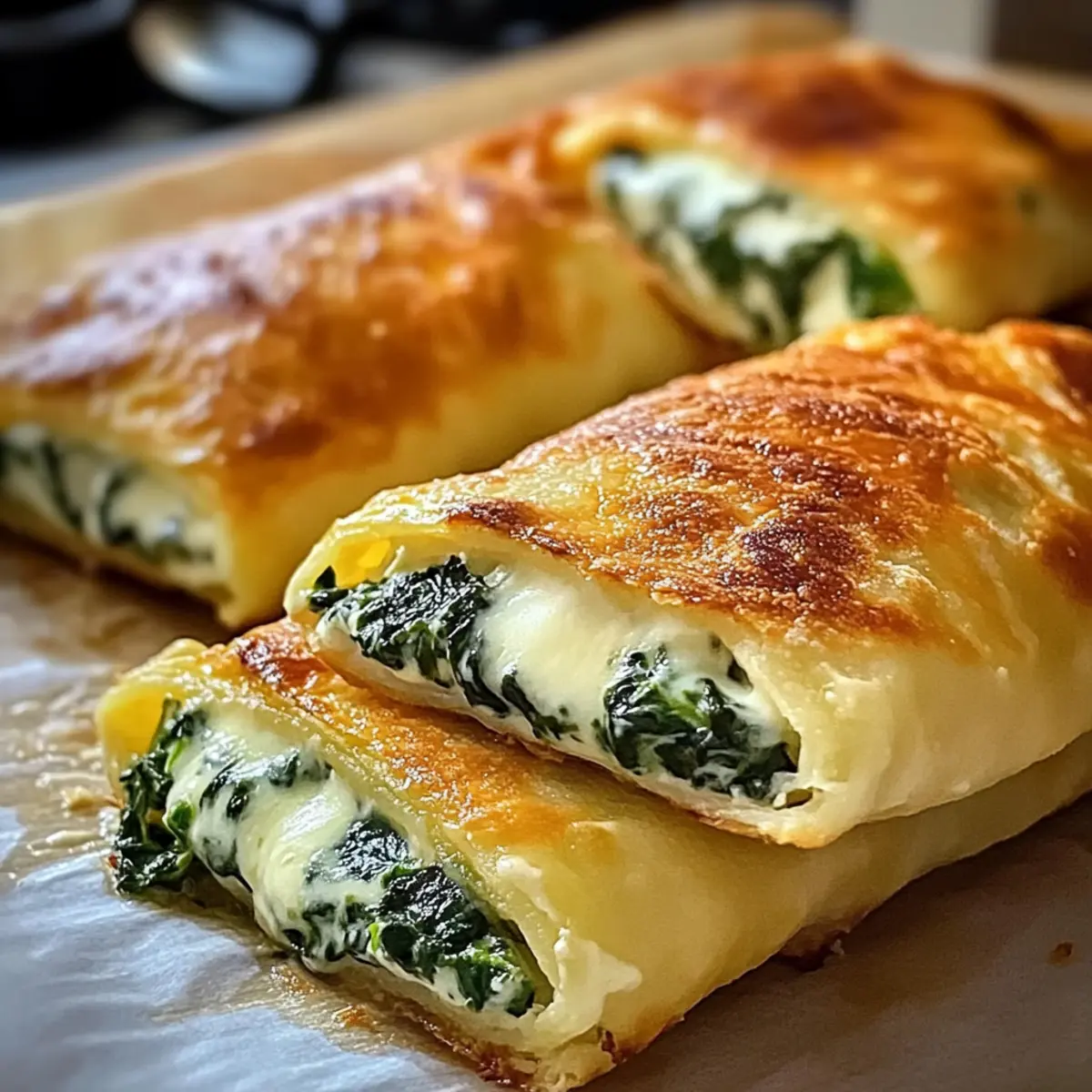 Kartoffeltaschen mit Spinat-Frischkäse zaubern Freude