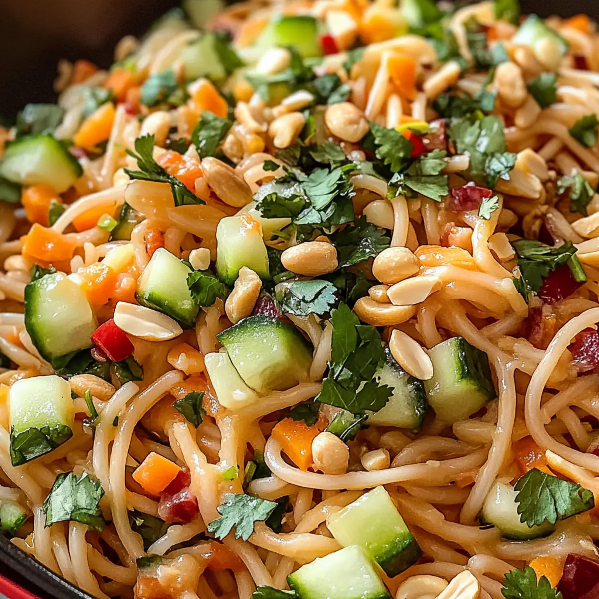 Limetten Crunch Nudelsalat für frische Sommertage