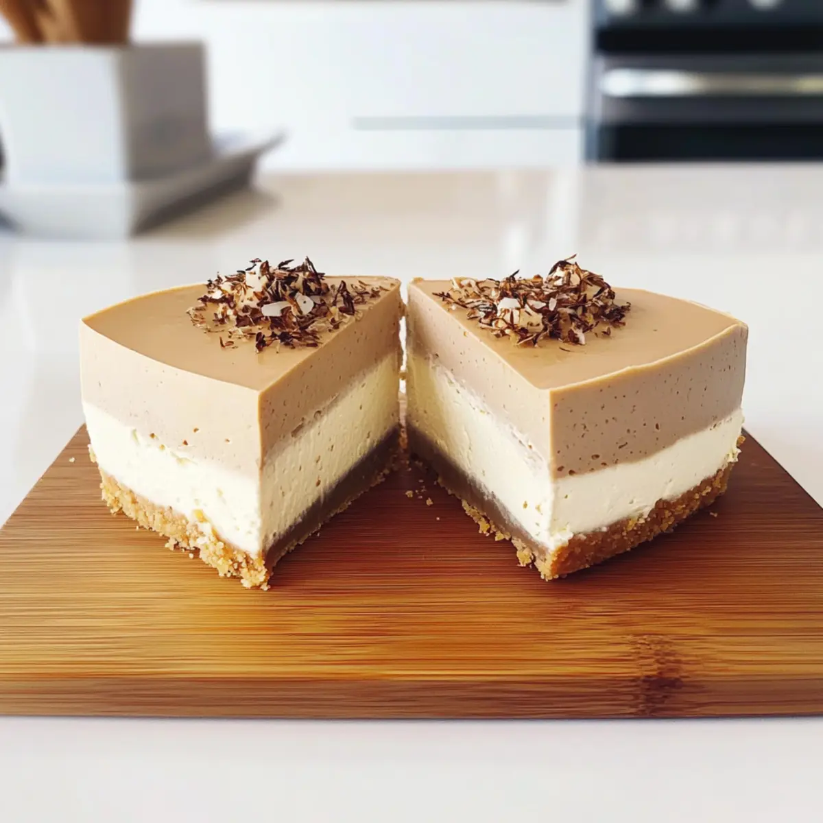 Keine-Backen Earl Grey Mousse Käsekuchen für Genießer