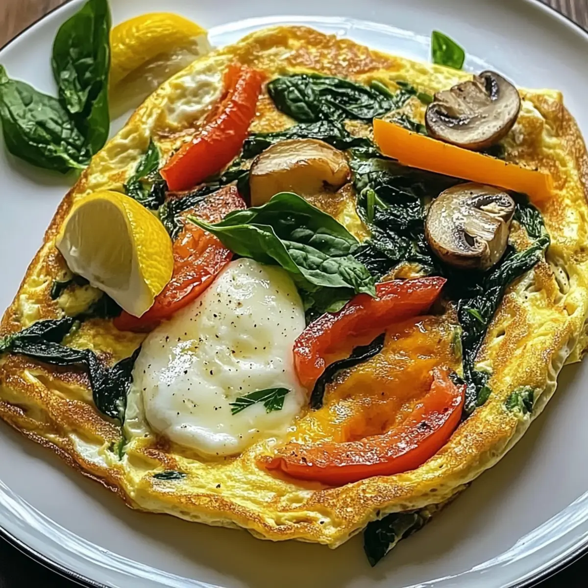 Omelett zum Bauchfettverbrennen für gesunde Ernährung