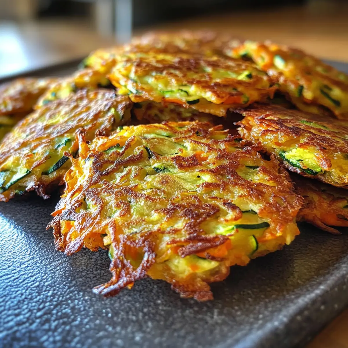Perfekte Zucchini-Möhren-Puffer für jeden Snack!