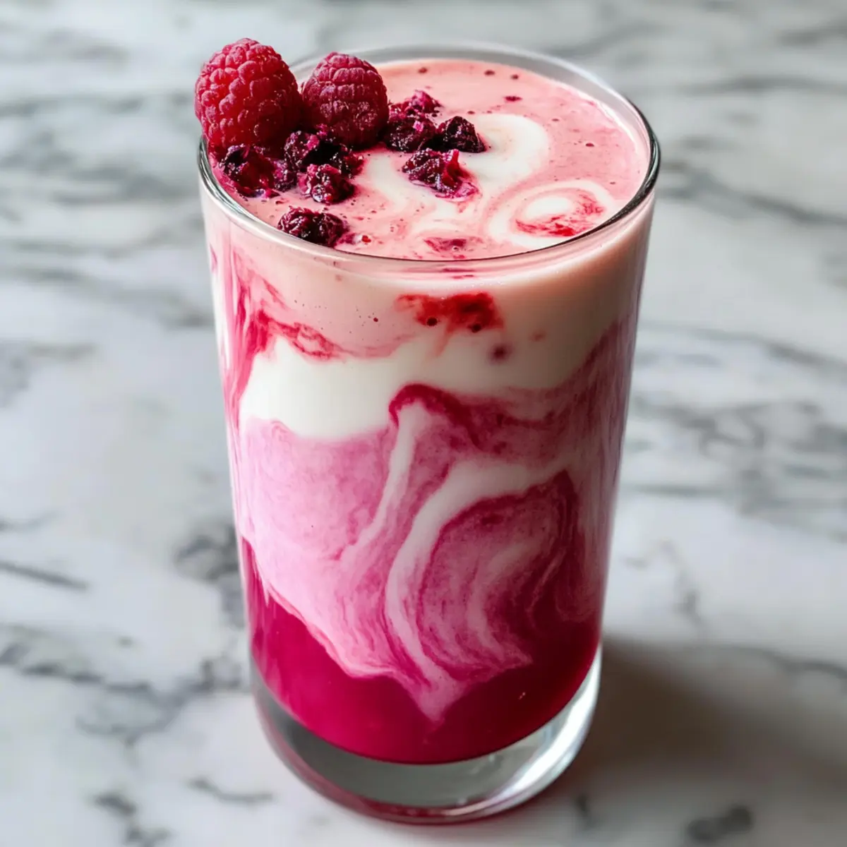 Himbeer-Hibiskus-Latte: Frisch und köstlich genießen