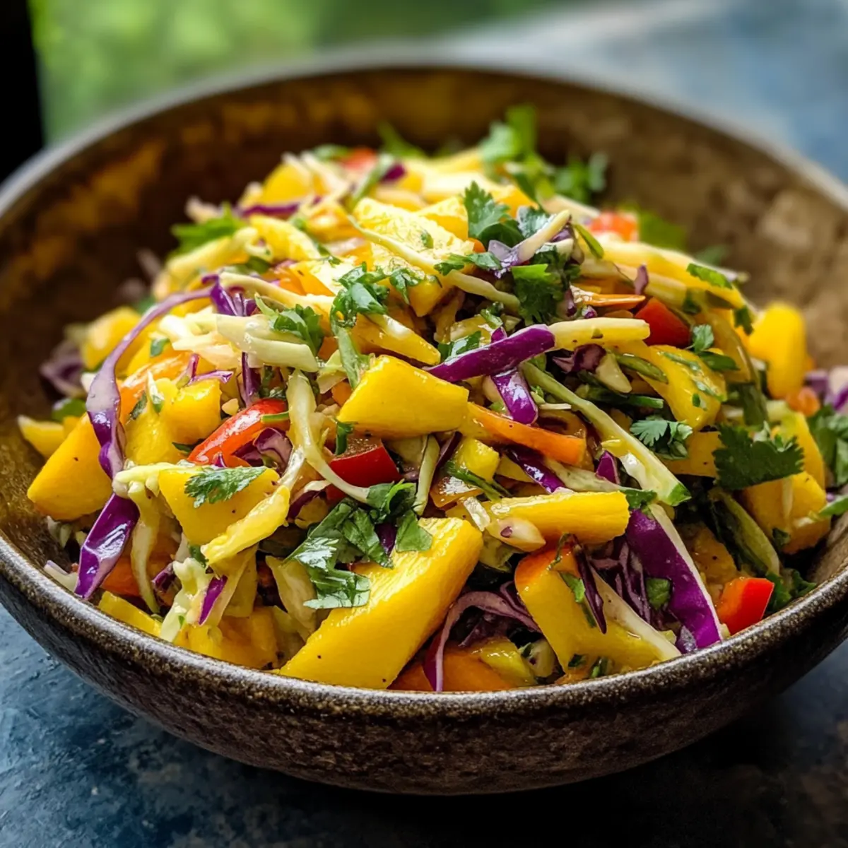 Schneller und einfacher Mango-Krautsalat für jeden Tag