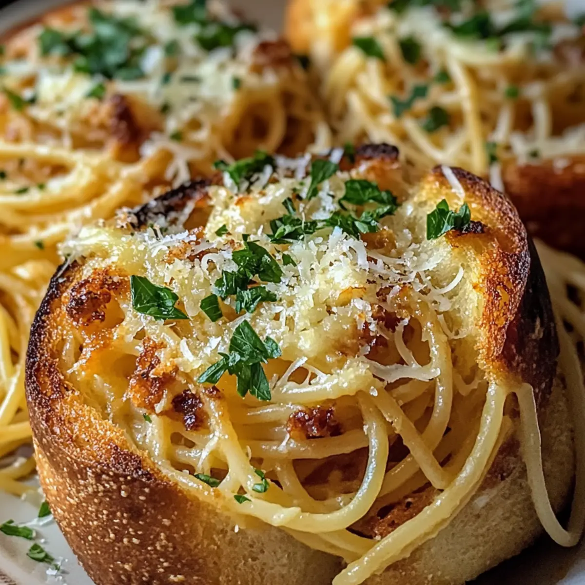 Spaghetti Knoblauchbrot: Komfort zum Verlieben