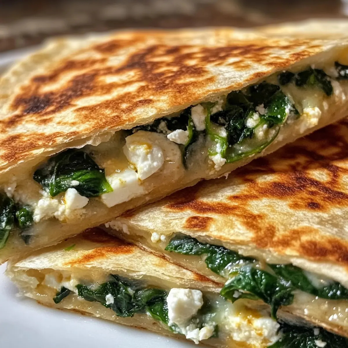Spinat und Feta Quesadillas Rezept für Einsteiger