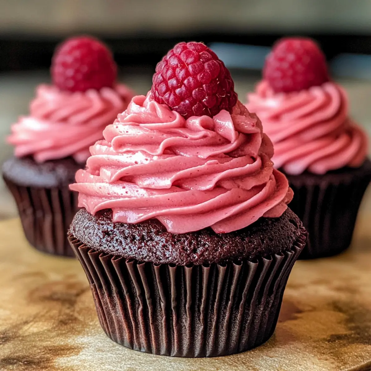Schokoladen-Himbeer-Cupcakes für besondere Anlässe