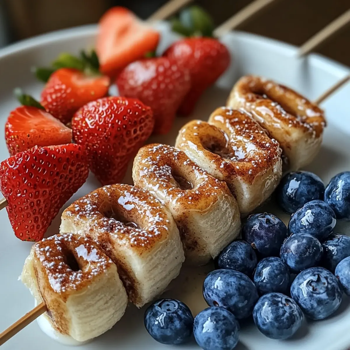 Zimtschnecken Frühstücksspieße für deinen Brunch
