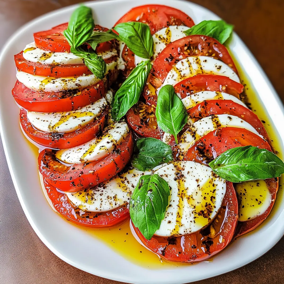 Klassischer Caprese-Salat für Sommertage