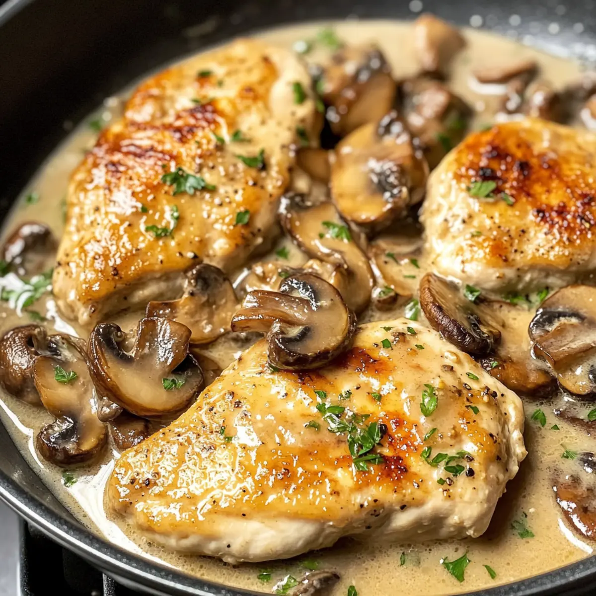 Cremiges Pilz-Hühnchen in nur 30 Minuten