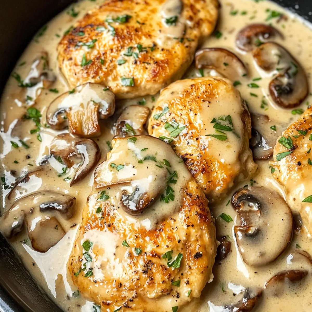 Cremige Pilz-Hühnchen in 30 Minuten zubereitet
