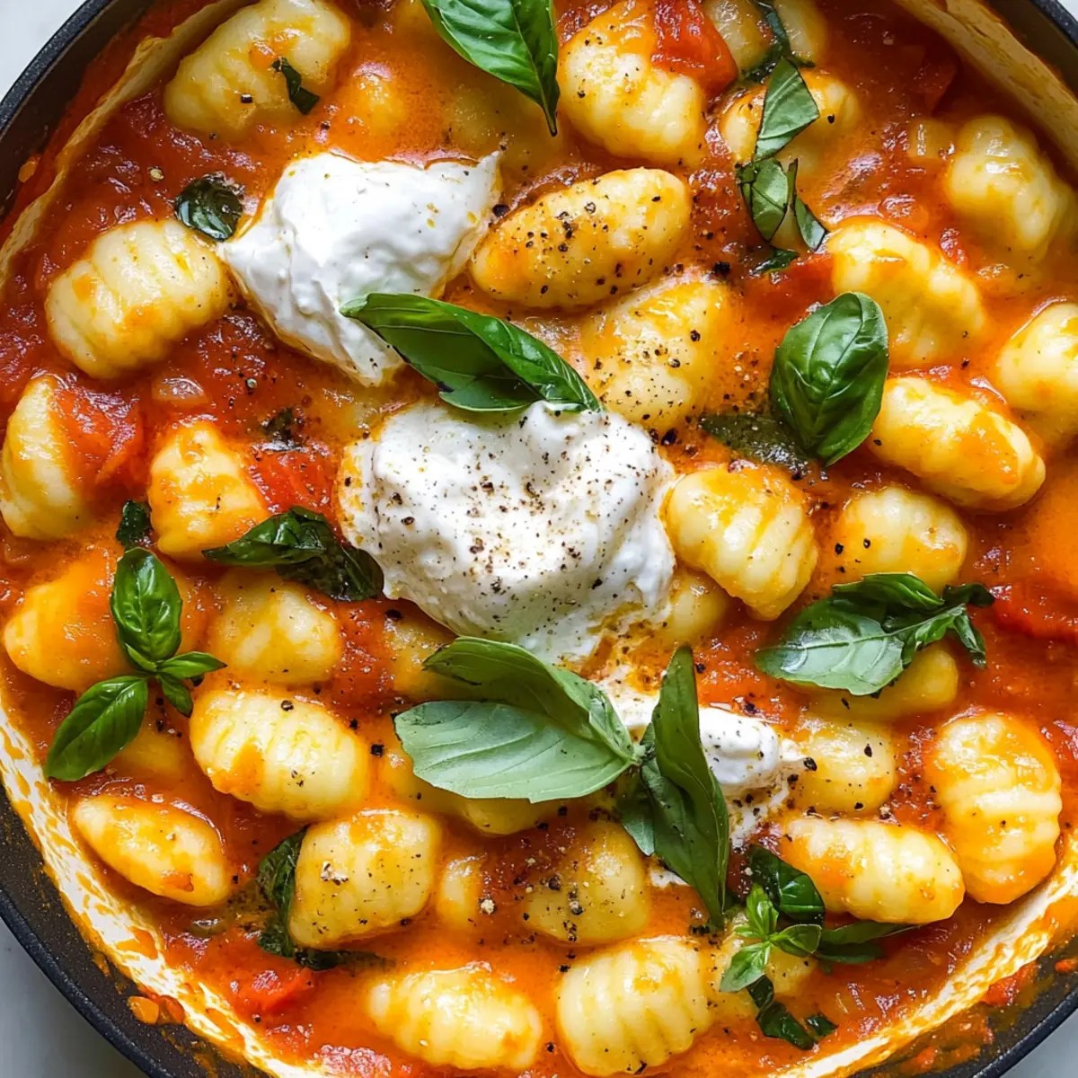 Cremige Tomatennudeln mit Burrata in 30 Minuten