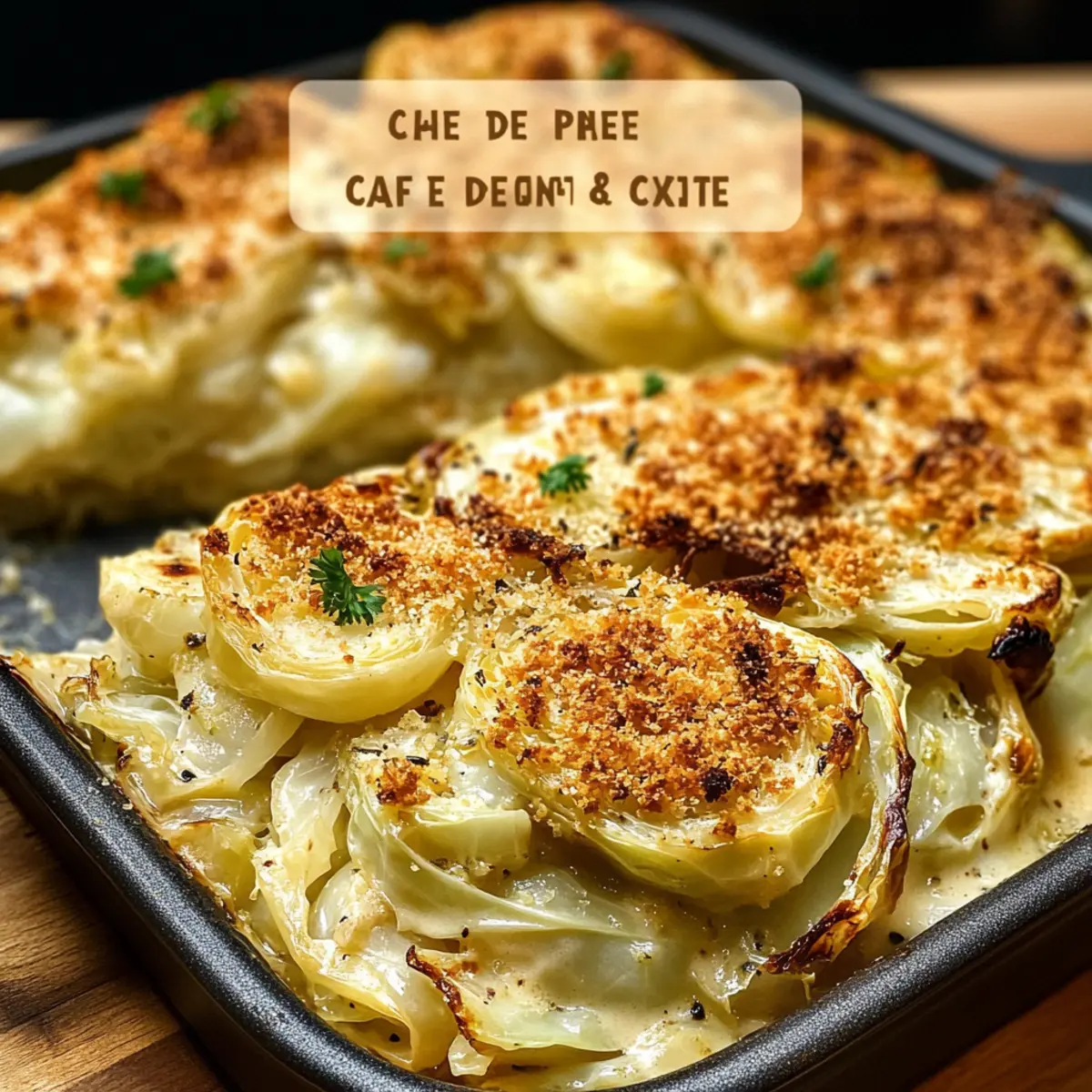 Cremig überbackener Spitzkohl mit Café-de-Paris-Kruste