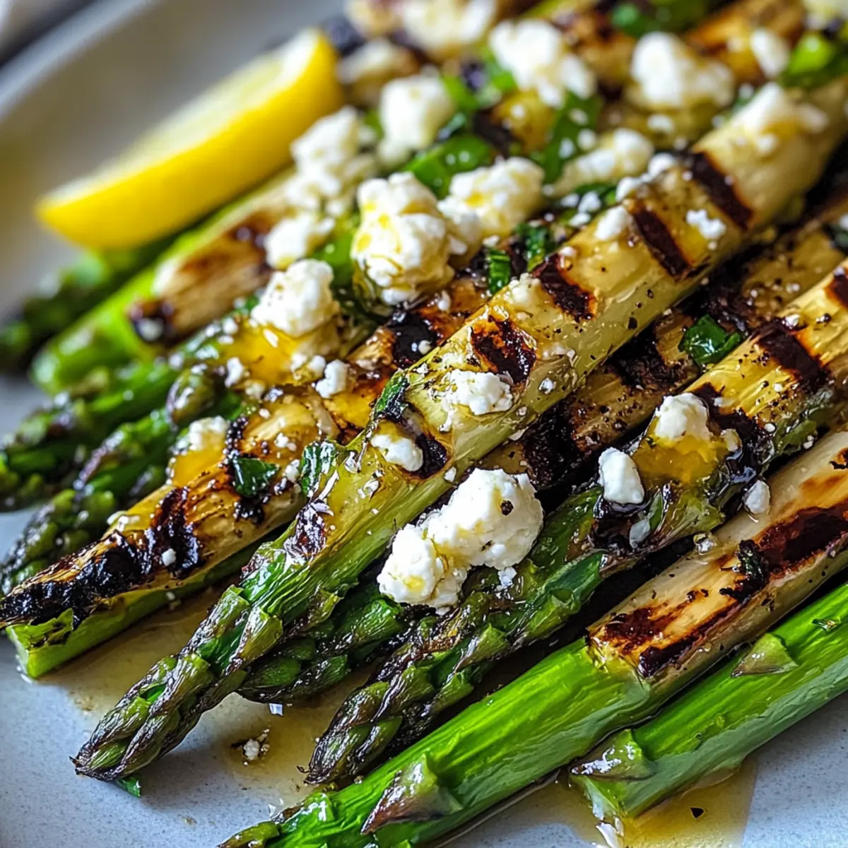 Gegrillter Spargel mit Zitrone und Feta Genießen