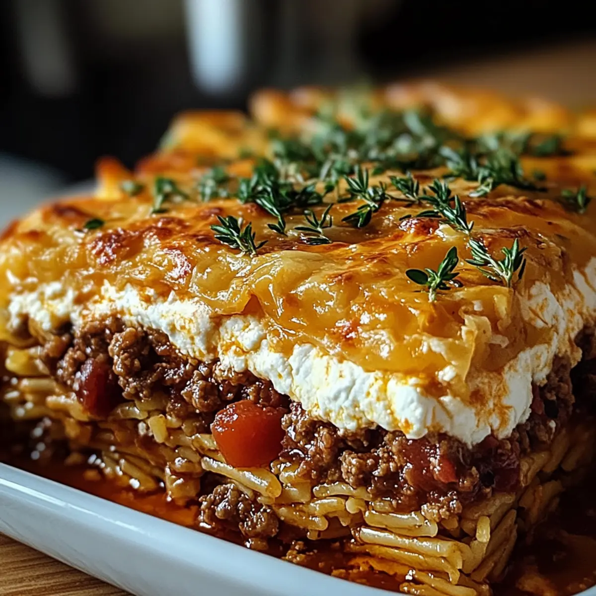 Griechischer Kritharaki-Hackauflauf mit Feta Genuss