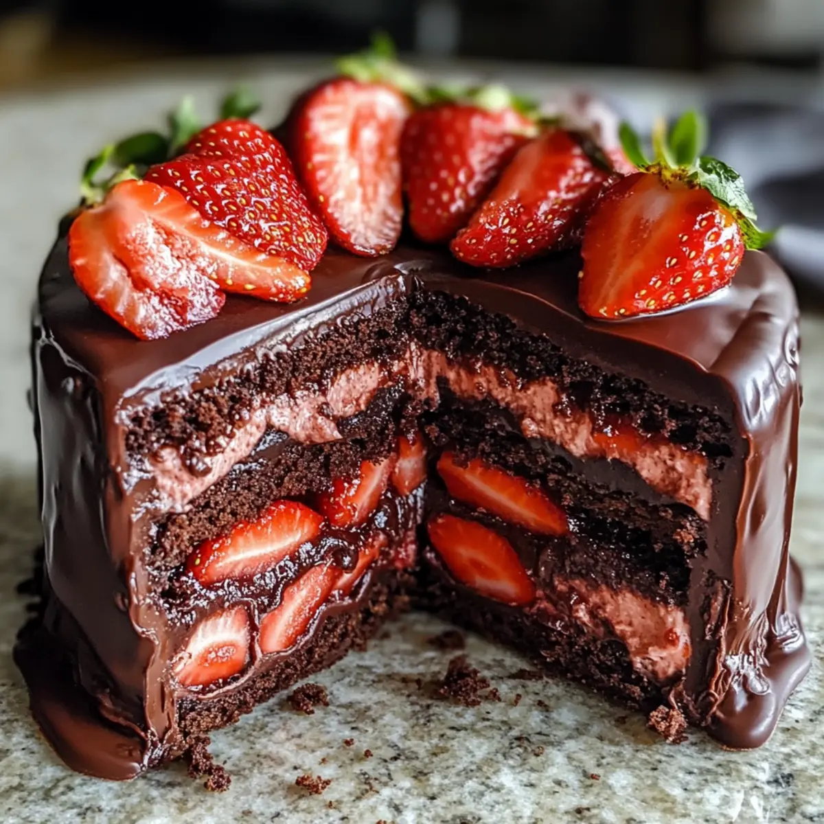 Schlemmer Erdbeer Schokoladenhülle Kuchen Rezept