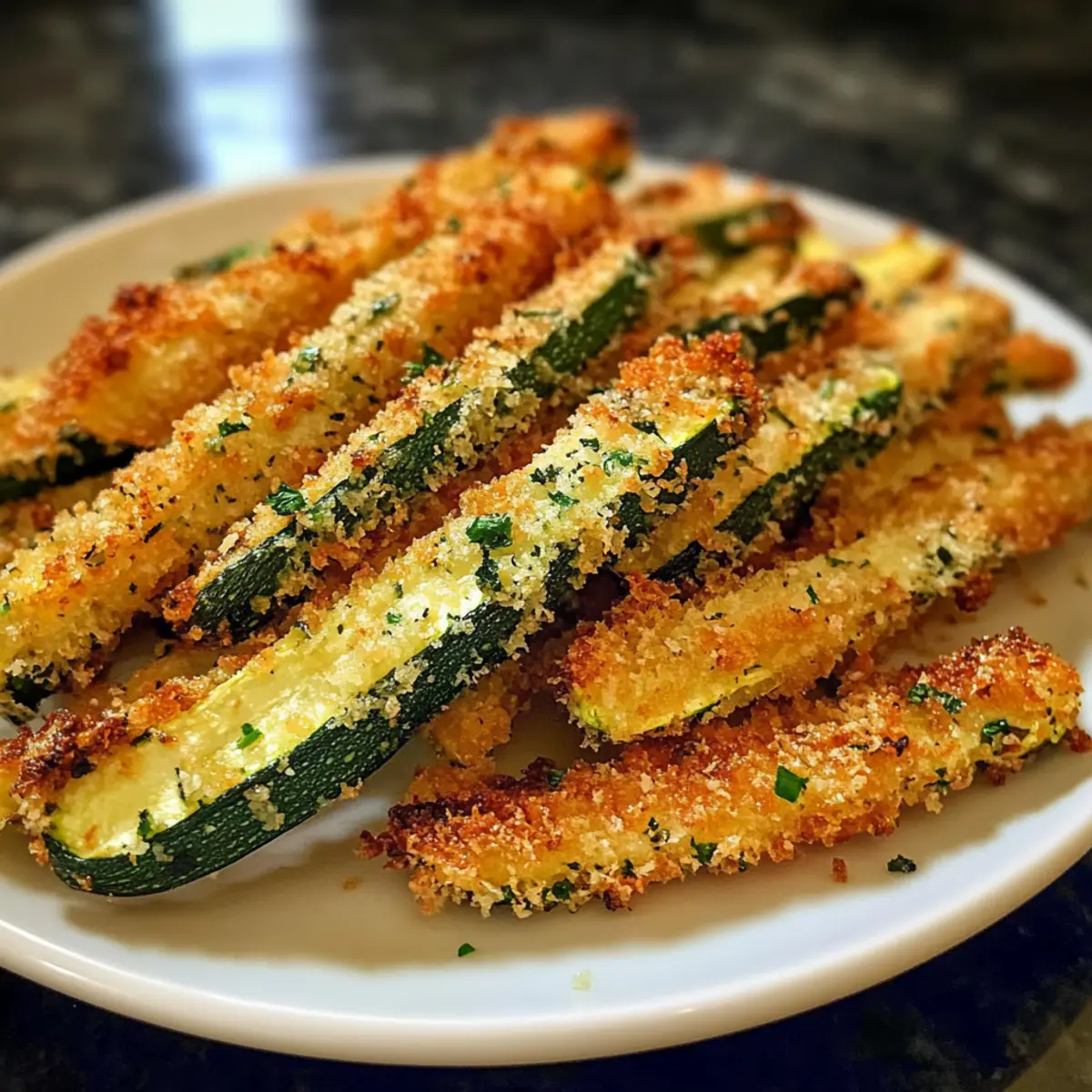 Crispy Zucchini Parmesan Fries aus dem Air Fryer