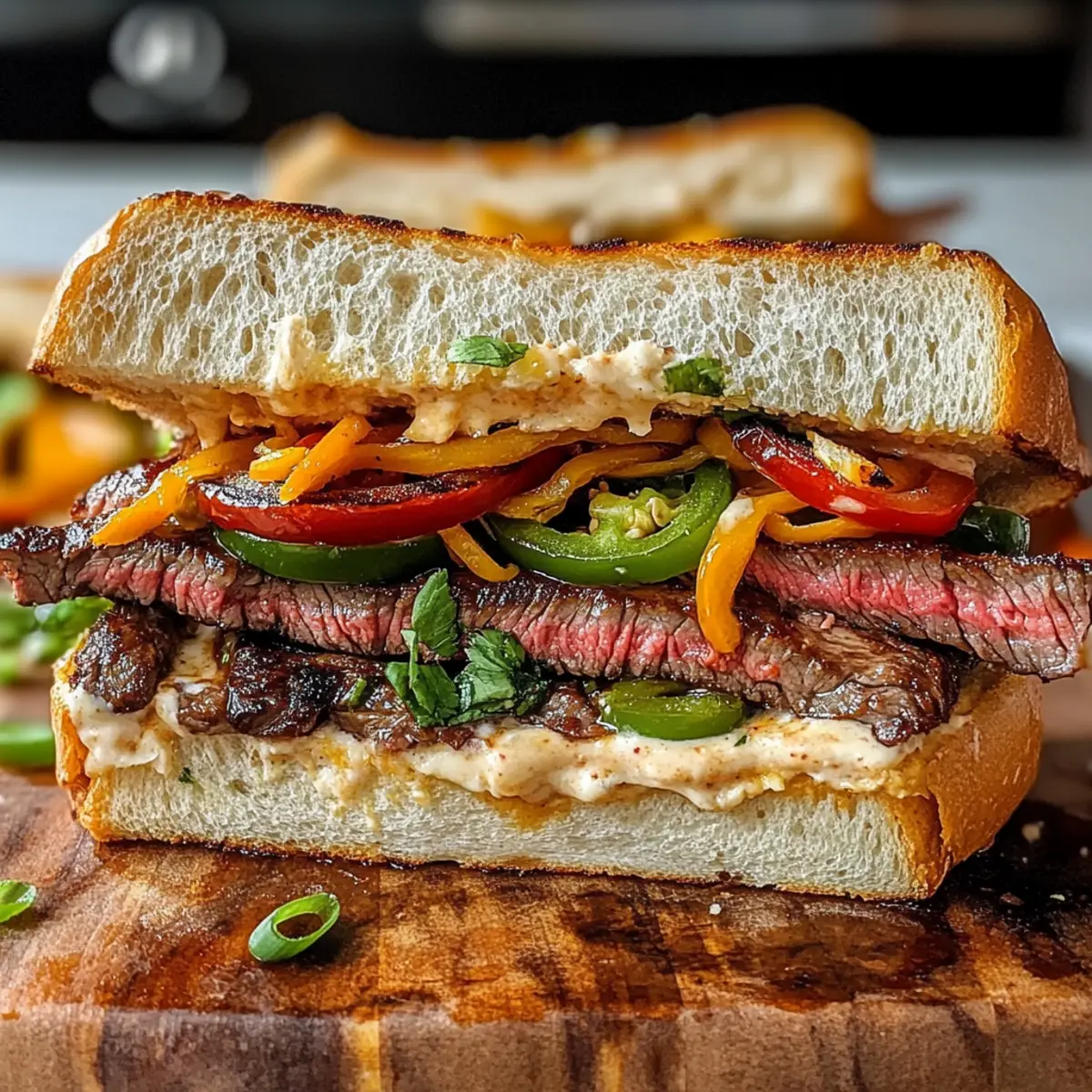 Koreanisches Steak-Sandwich mit würziger Mayo