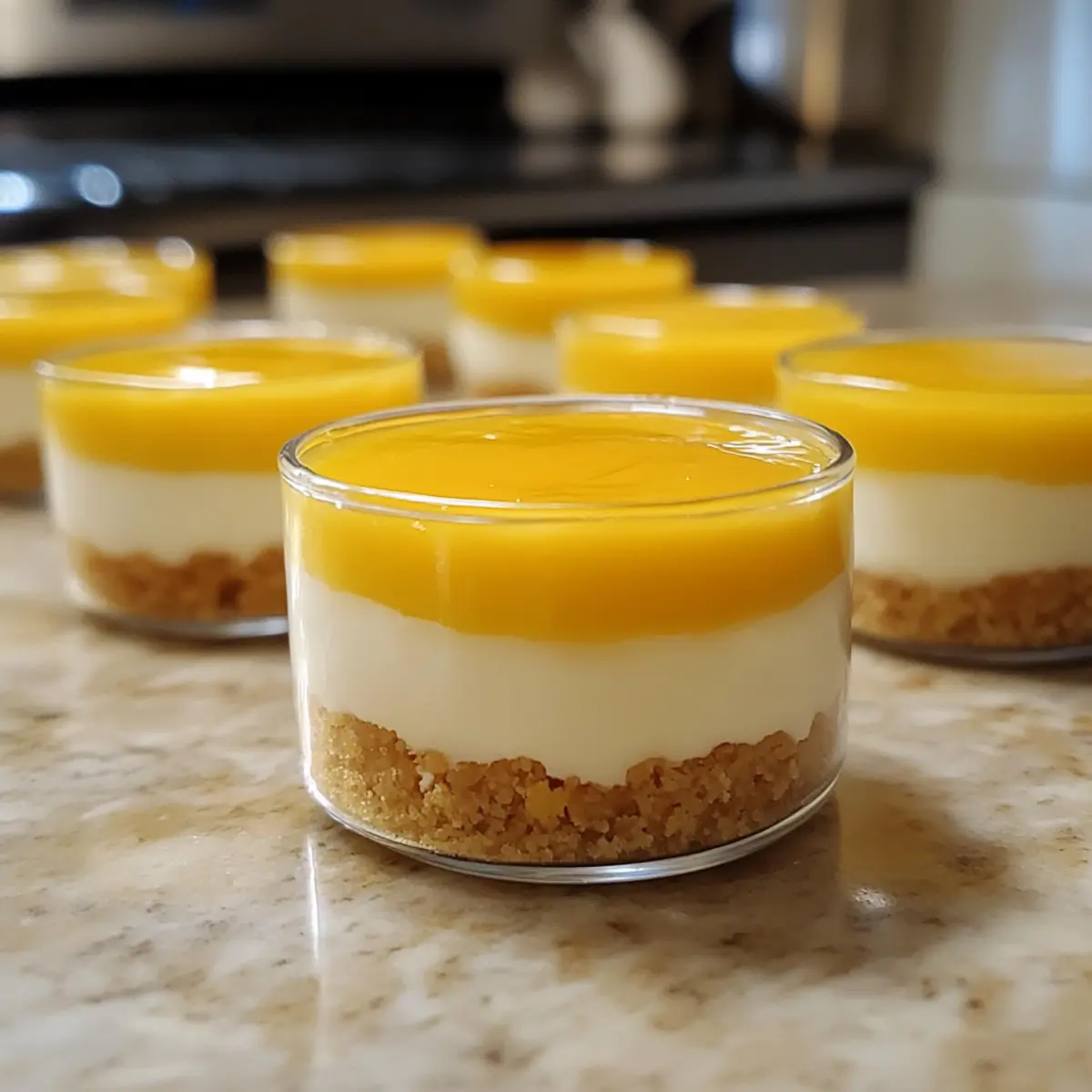 Köstliche Mini Mango Käsekuchen für den Sommer