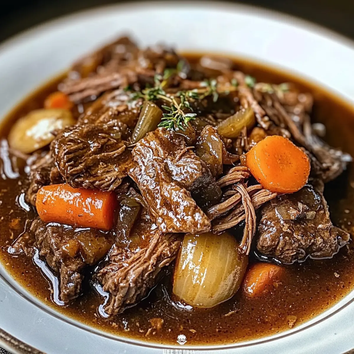 Sonniger Schmorbraten mit reichlich Sauce für Zuhause