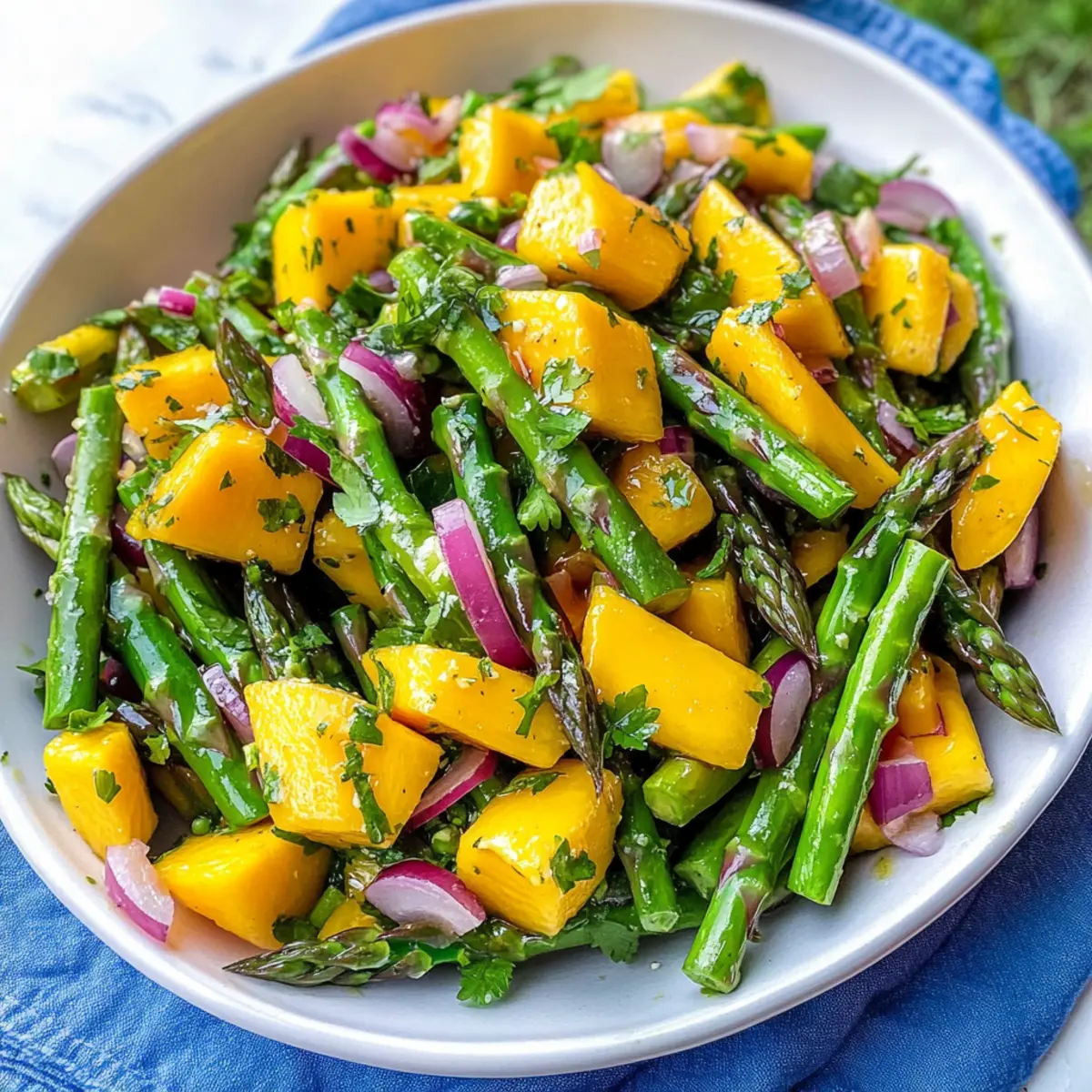 Spargelsalat mit Mango für frische Genussmomente
