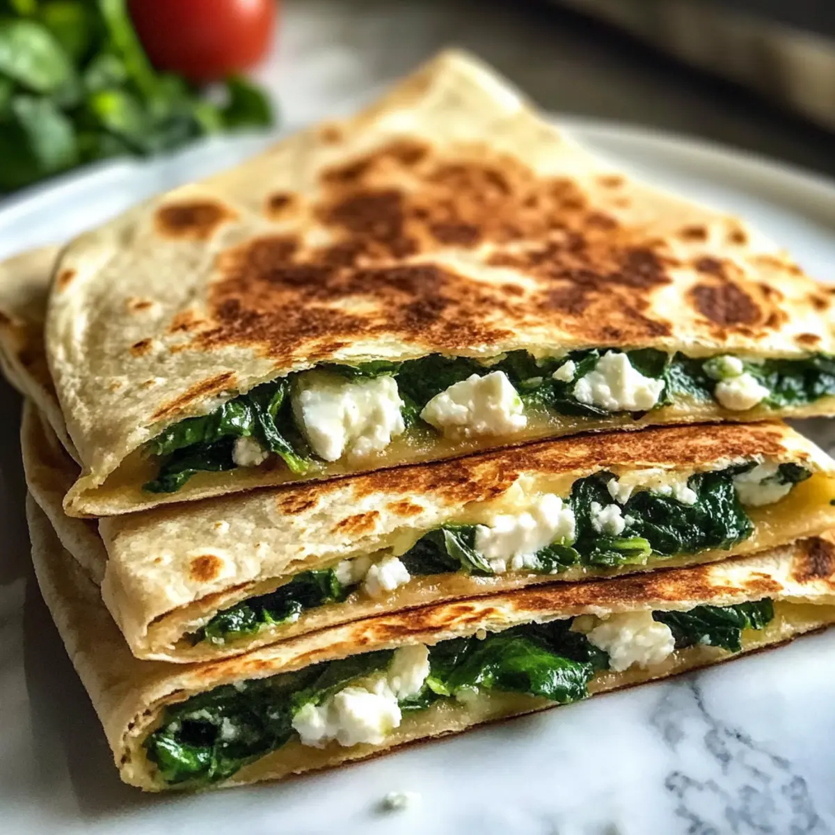 Spinat-Feta-Quesadillas – Blitzschnell und Lecker
