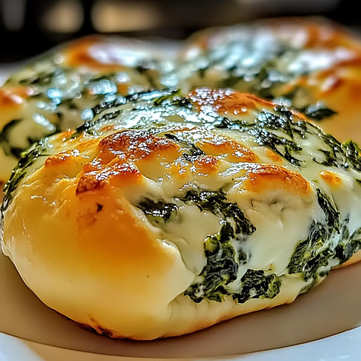 Spinat Hüttenkäse Flagels für gesunde Snacks