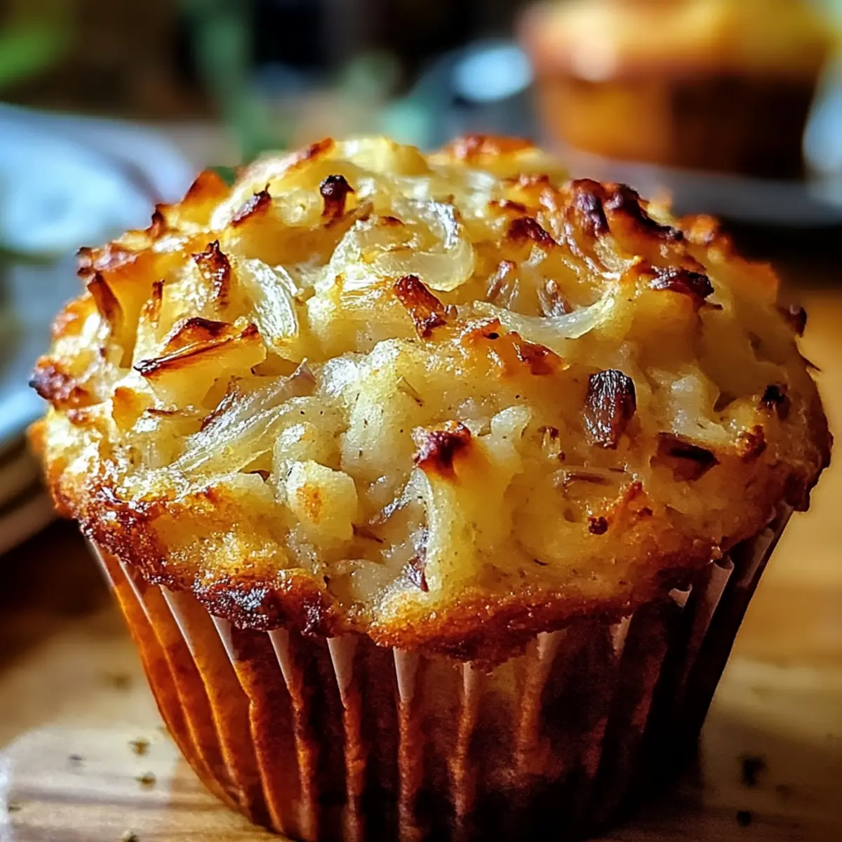 Zwiebelkuchenmuffins: Herzhaft und lecker genießen