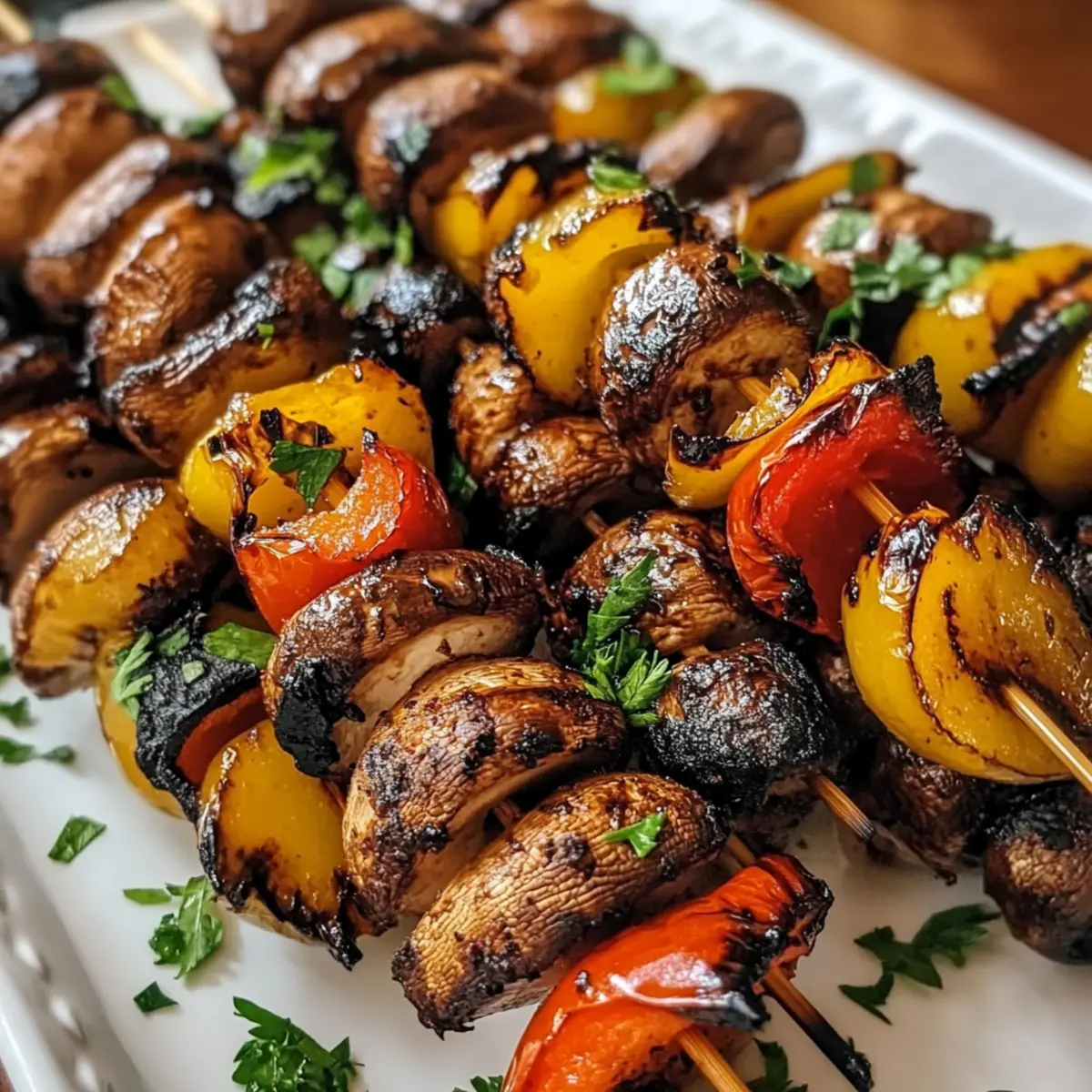 Champignon-Spieße für den perfekten Grillabend