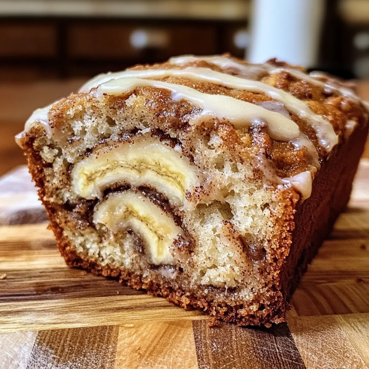 Cinnamon Roll Bananenbrot für den perfekten Genuss