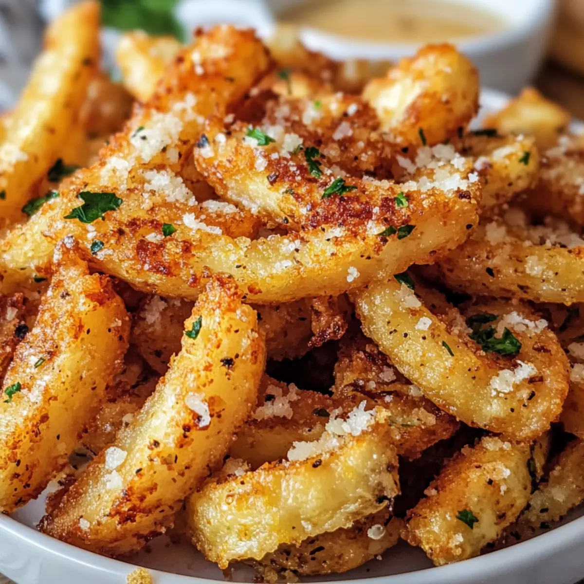 Knusprige Heißluftfritteuse Garnelen Liebe
