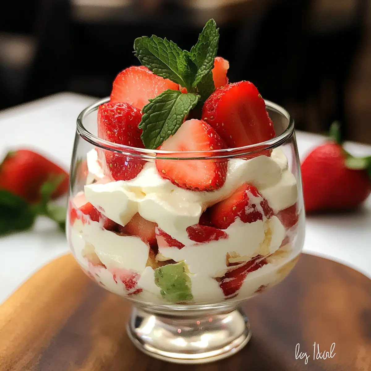 Erdbeer-Mascarpone-Dessert für heiße Sommertage