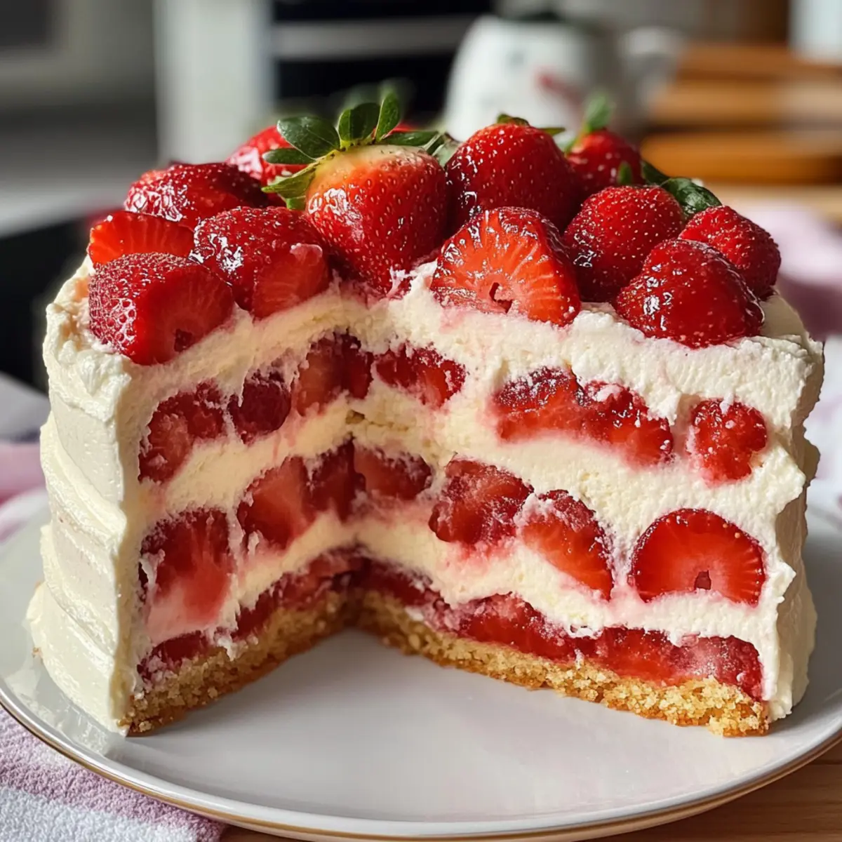 Erdbeerkuchen mit Mascarpone – Perfekt für den Sommer