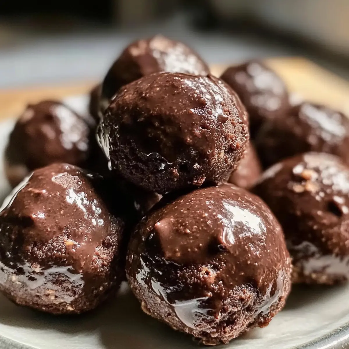 Hüttenkäse-Brownie-Protein-Bällchen für gesunde Naschkatzen