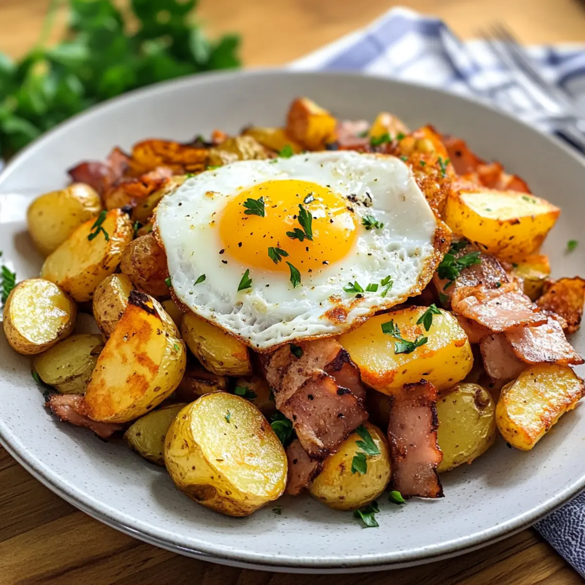 Kartoffel-Leberkäse-Pfanne für ein gemütliches Abendessen