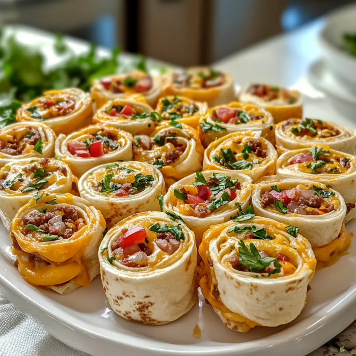 Leckere Taco Pinwheels für jede Party
