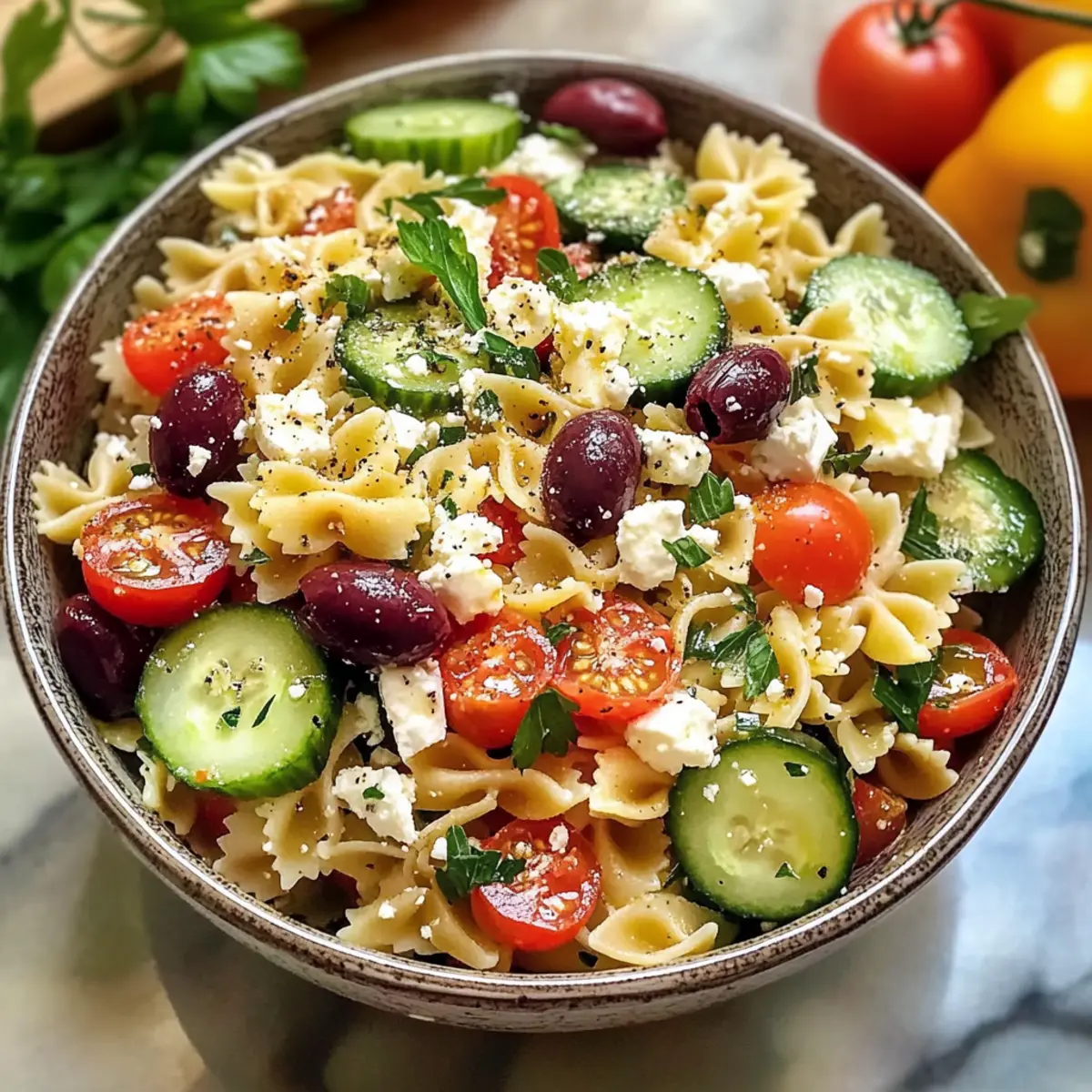Mittelmeer-Pasta-Salat für den perfekten Sommertag