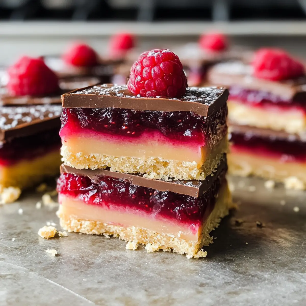 Himbeer-Karamell-Millionärskekse vegan geniessen