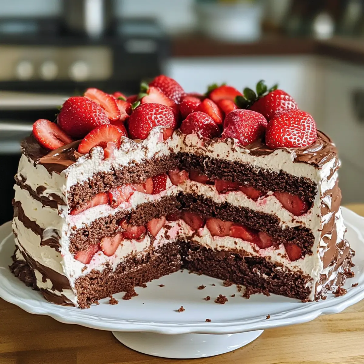 Schwarzwälder Erdbeertorte für besondere Anlässe